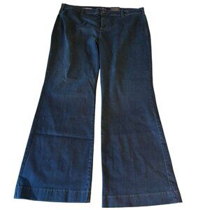 NWT NYDJ Womens Dark Wash High Rise Wide Leg Jeans Addison Plus Size 22W